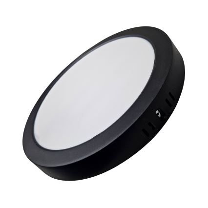LED lubinis šviestuvas ROUND LED/24W/230V 4000K diametras 28,8 cm juoda