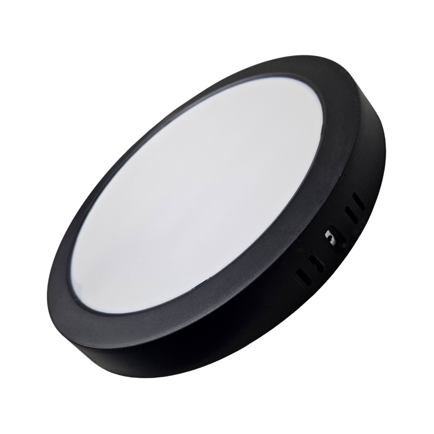 LED lubinis šviestuvas ROUND LED/24W/230V 4000K diametras 28,8 cm juoda
