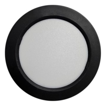 LED lubinis šviestuvas ROUND LED/6W/230V 4000K diametras 12,1 cm juoda