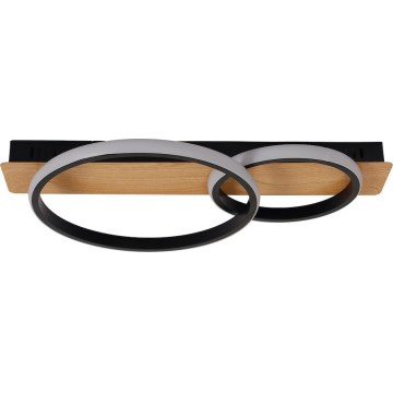 LED lubinis šviestuvas ROWENA LED/14W/230V juoda/ruda