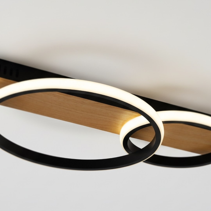 LED lubinis šviestuvas ROWENA LED/14W/230V juoda/ruda