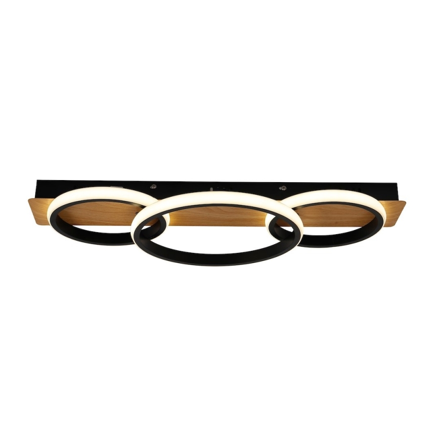 LED lubinis šviestuvas ROWENA LED/18W/230V juodas/rudas