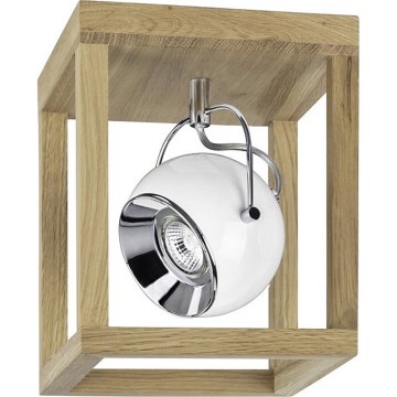 LED Lubinis šviestuvas ROY 1xGU10/5W/230V matinė ąžuolo spalva