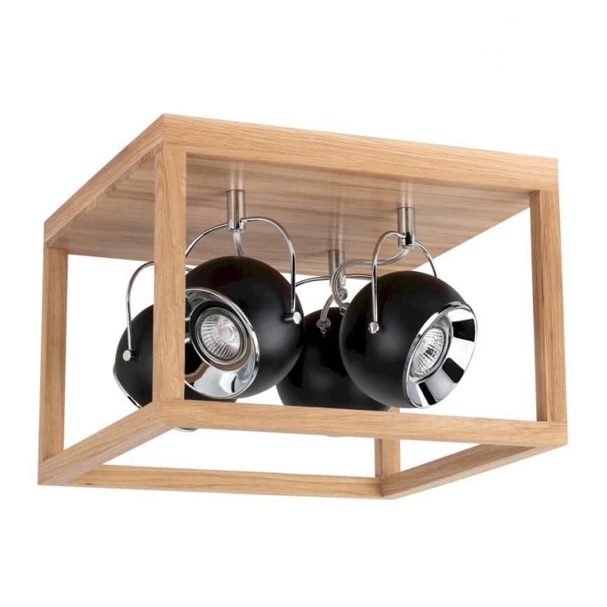 LED lubinis šviestuvas ROY 4xGU10/5W/230V matinio ąžuolo