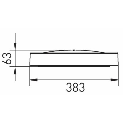 LED lubinis šviestuvas SAMER LED/24W/230V 4000K