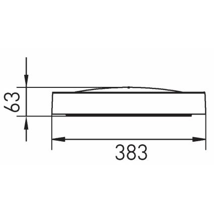 LED Lubinis šviestuvas SAMER LED/24W/230V 4000K