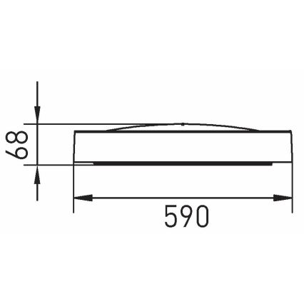 LED Lubinis šviestuvas SAMER LED/40W/230V 4000K