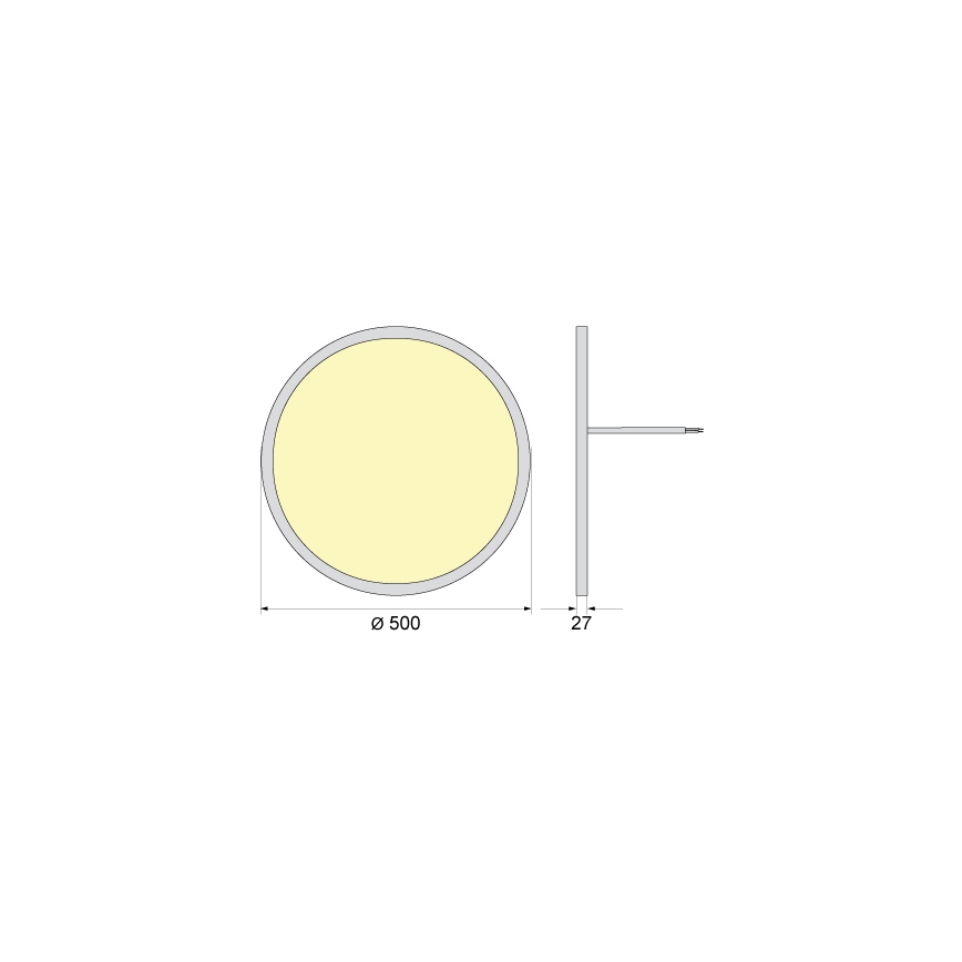 LED lubinis šviestuvas SIMEN LED/40W/230V 4000K IP40 Ø 50 cm baltas UGR19