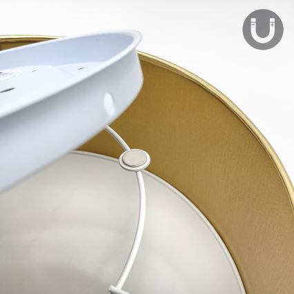 LED lubinis šviestuvas SIRJA, 20 W, 230 V, 4000 K, Ø 35 cm, ruda/auksinė