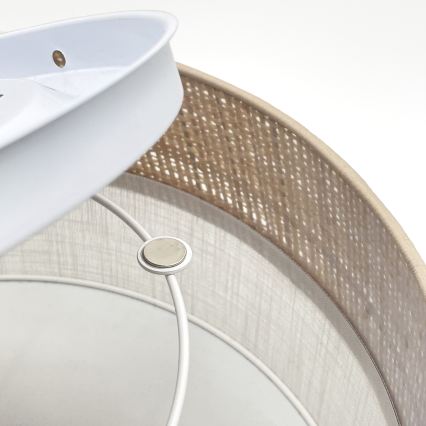 LED lubinis šviestuvas SIRJA BOHO LED/20W/230V 4000K skersmuo 35 cm smėlinė/balta