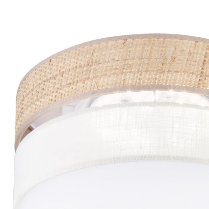 LED lubų šviestuvas SIRJA BOHO, 20 W, 230 V, 4000 K, skersmuo 35 cm, smėlio/kreminės spalvos