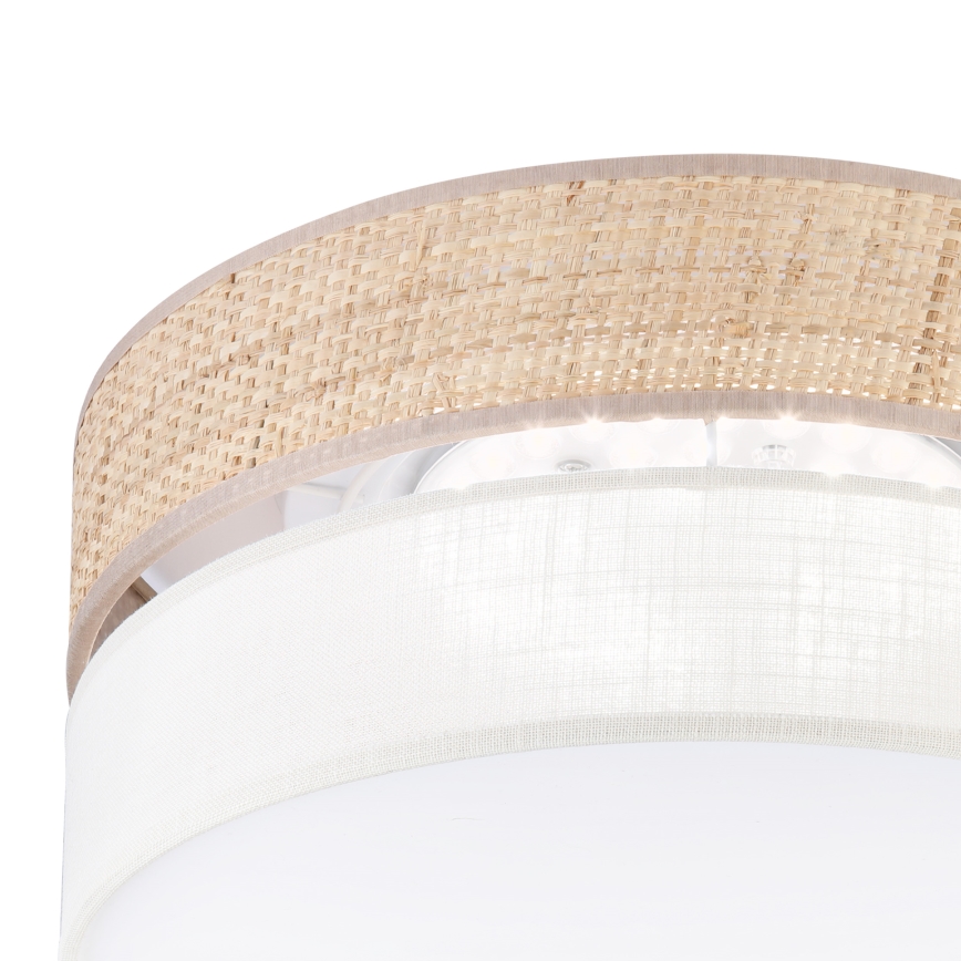 LED lubų šviestuvas SIRJA BOHO, 20 W, 230 V, 4000 K, skersmuo 35 cm, smėlio/kreminės spalvos
