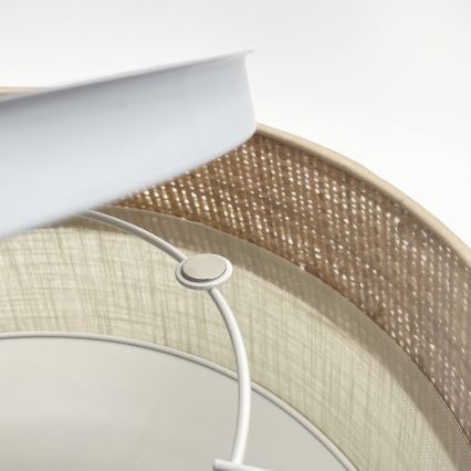 LED lubinis šviestuvas SIRJA BOHO LED/20W/230V 4000K skersmuo 35 cm smėlinė/kreminė