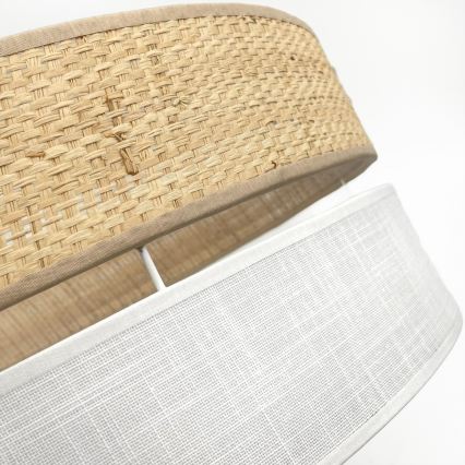 LED lubinis šviestuvas SIRJA BOHO LED/20W/230V 4000K skersmuo 35 cm smėlinė/balta