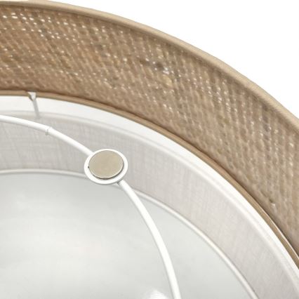 LED lubinis šviestuvas SIRJA BOHO LED/20W/230V 4000K skersmuo 35 cm smėlinė/balta