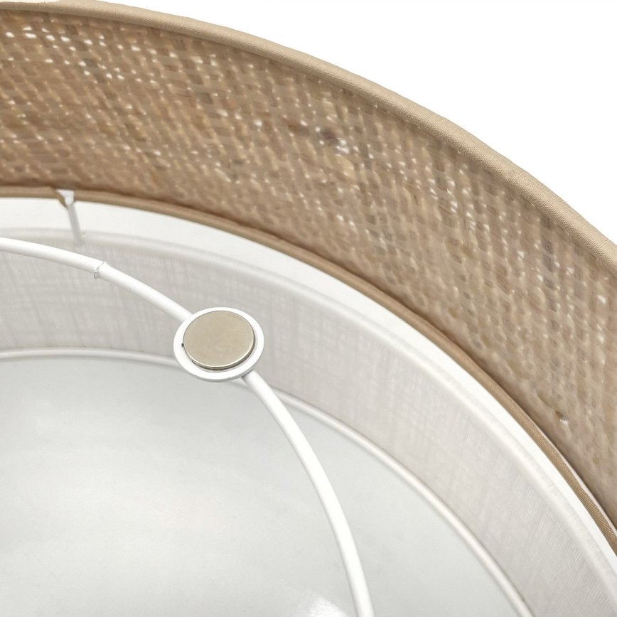 LED lubinis šviestuvas SIRJA BOHO LED/20W/230V 4000K skersmuo 35 cm smėlinė/balta