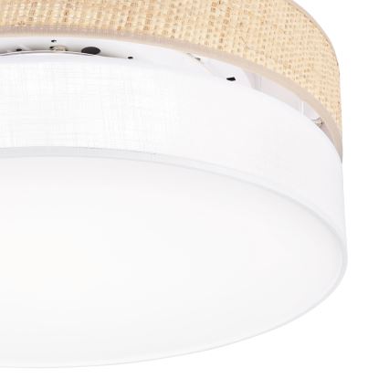 LED lubinis šviestuvas SIRJA BOHO LED/36W/230V 4000K skersmuo 45 cm smėlio spalvos/balta