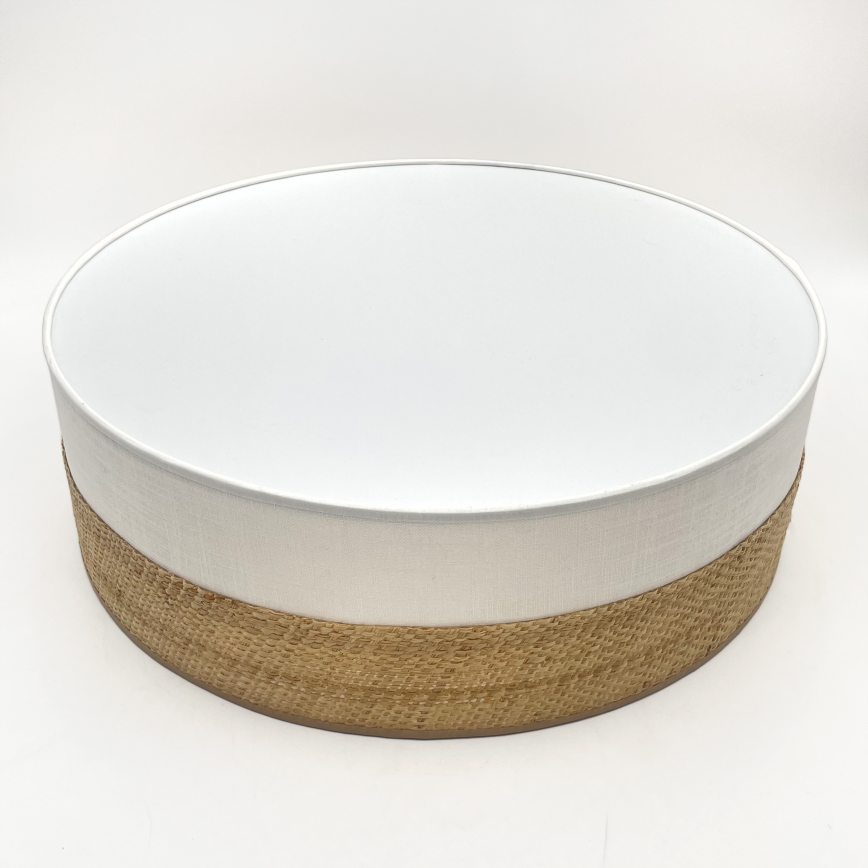 LED lubinis šviestuvas SIRJA BOHO LED/36W/230V 4000K skersmuo 45 cm smėlinė/balta