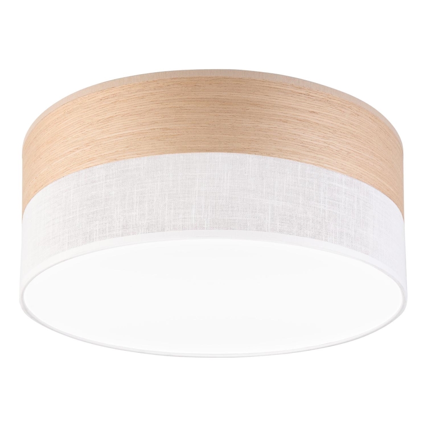 LED lubinis šviestuvas SIRJA WOOD LED/20W/230V diametras 35 cm balta/ąžuolas