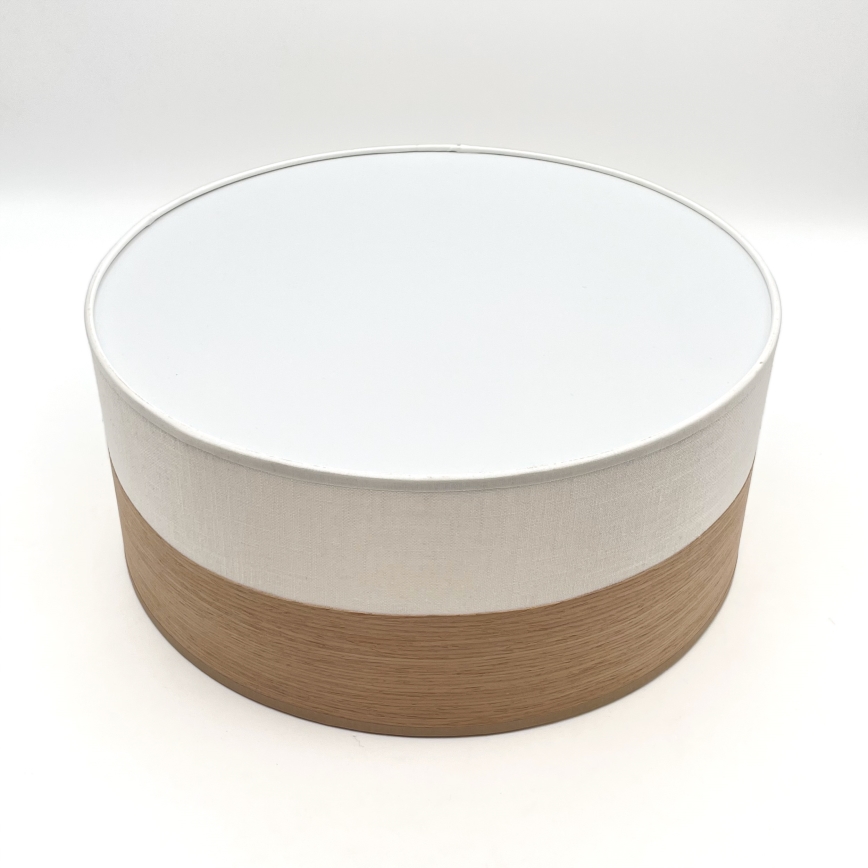 LED lubinis šviestuvas SIRJA WOOD LED/20W/230V diametras 35 cm balta/ąžuolas