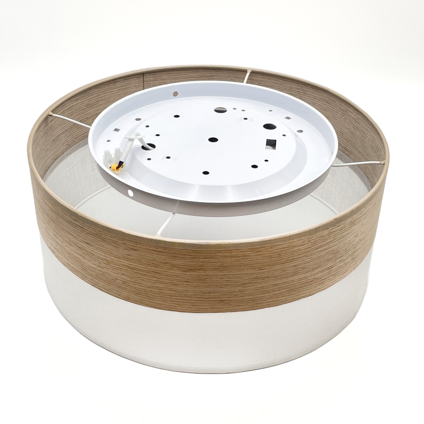 LED lubinis šviestuvas SIRJA WOOD LED/20W/230V diametras 35 cm balta/ąžuolas