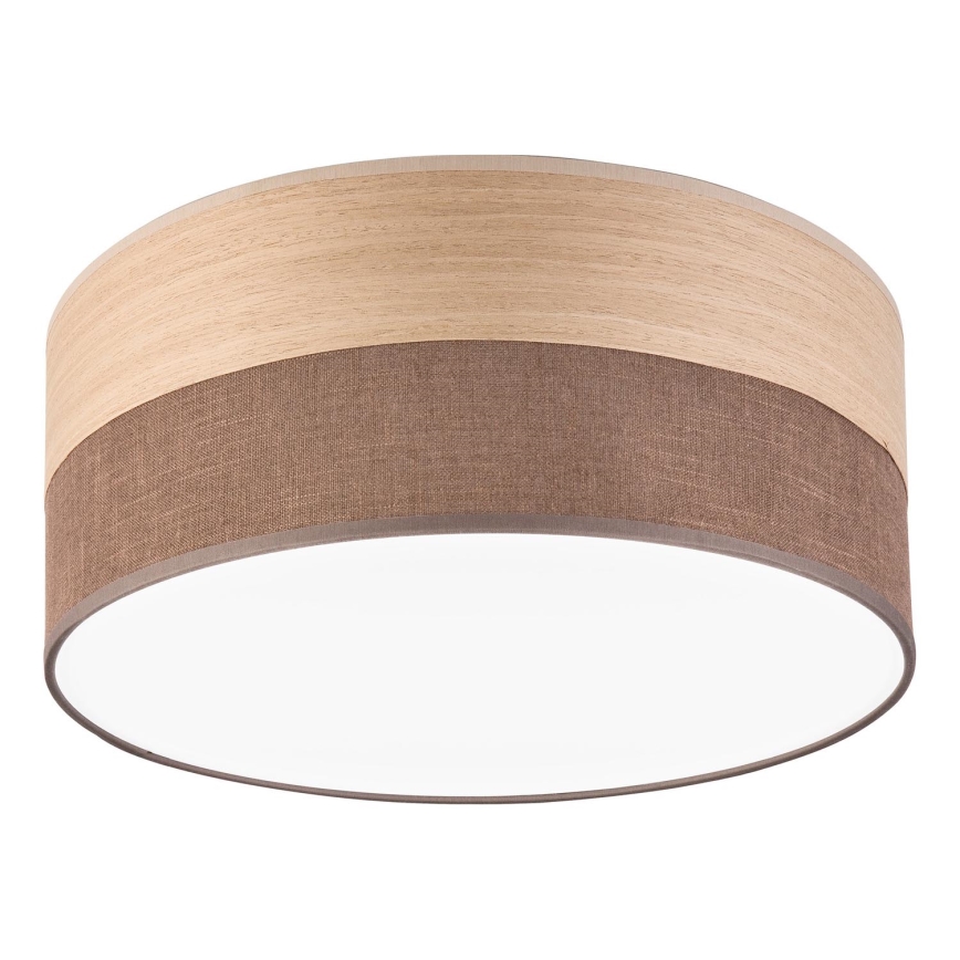 LED lubinis šviestuvas SIRJA WOOD LED/20W/230V diametras 35 cm ruda/ąžuolas