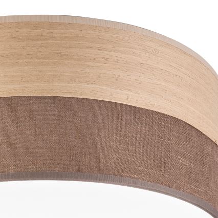LED lubinis šviestuvas SIRJA WOOD LED/20W/230V diametras 35 cm ruda/ąžuolas