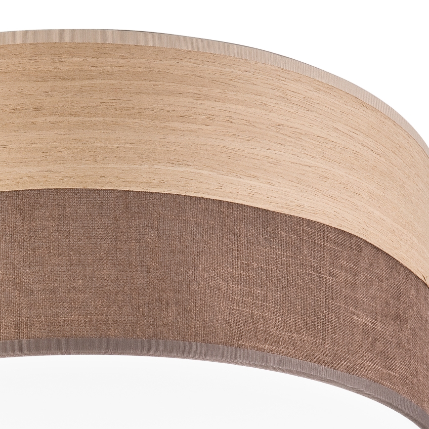 LED lubinis šviestuvas SIRJA WOOD LED/20W/230V diametras 35 cm ruda/ąžuolas