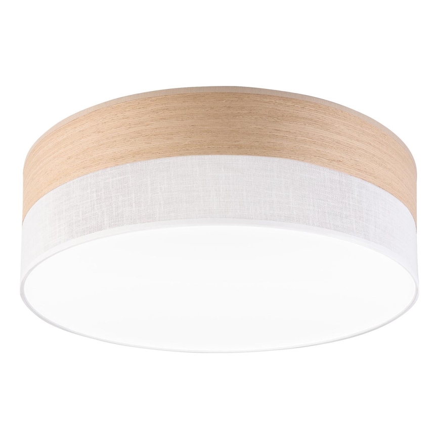 LED lubinis šviestuvas SIRJA WOOD LED/36W/230V diametras 45 cm balta/ąžuolas