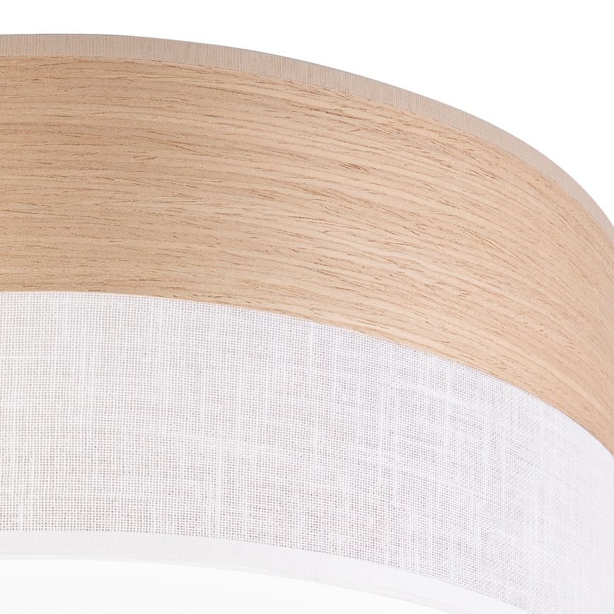 LED lubinis šviestuvas SIRJA WOOD LED/36W/230V diametras 45 cm balta/ąžuolas