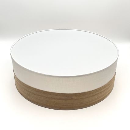 LED lubinis šviestuvas SIRJA WOOD LED/36W/230V diametras 45 cm balta/ąžuolas