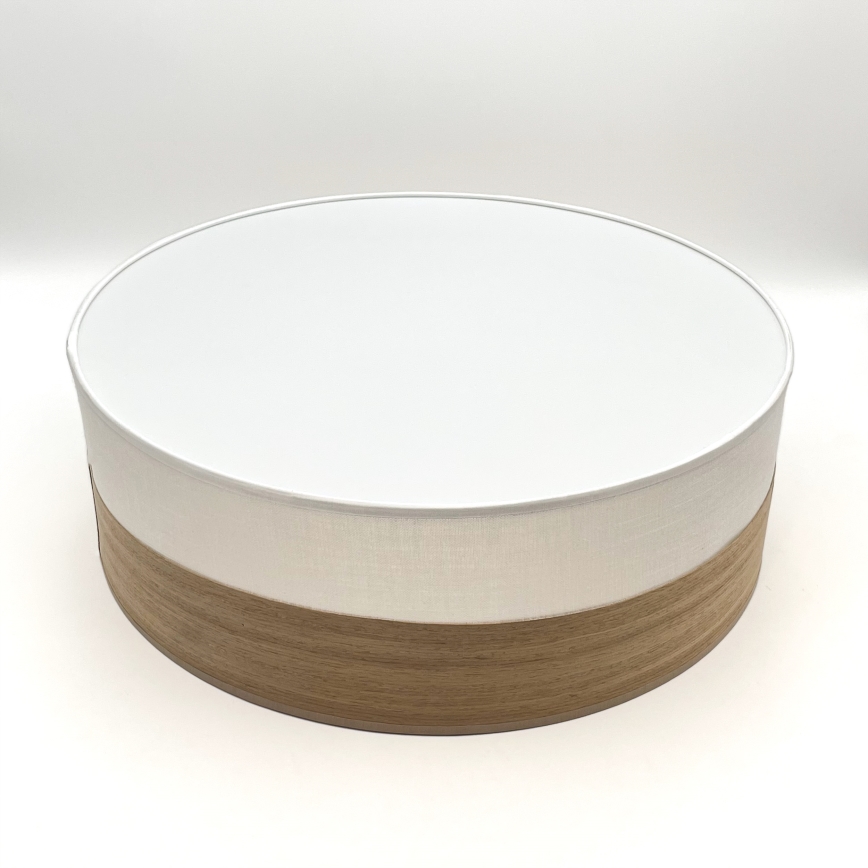 LED lubinis šviestuvas SIRJA WOOD LED/36W/230V diametras 45 cm balta/ąžuolas