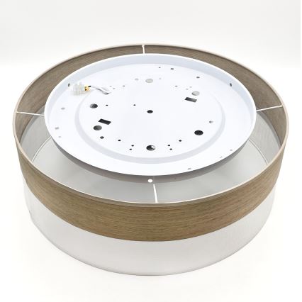 LED lubinis šviestuvas SIRJA WOOD LED/36W/230V diametras 45 cm balta/ąžuolas