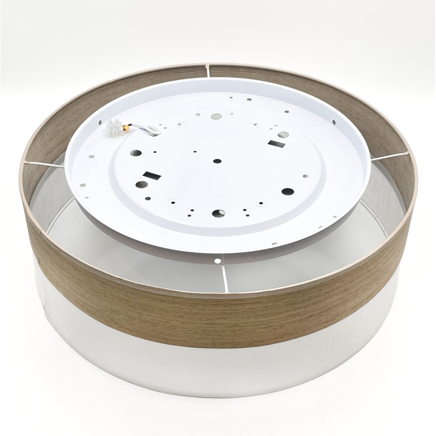LED lubinis šviestuvas SIRJA WOOD LED/36W/230V diametras 45 cm balta/ąžuolas