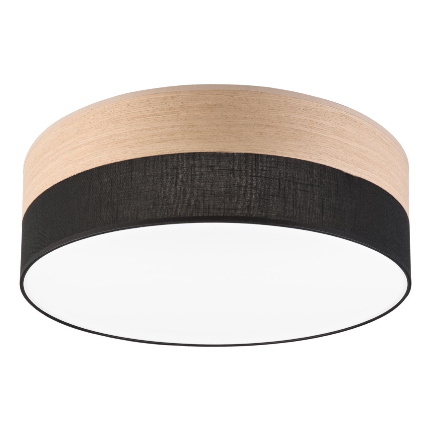 LED lubinis šviestuvas SIRJA WOOD LED/36W/230V diametras 45 cm juoda/ąžuolas