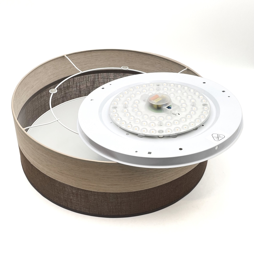 LED lubinis šviestuvas SIRJA WOOD LED/36W/230V diametras 45 cm ruda/ąžuolas