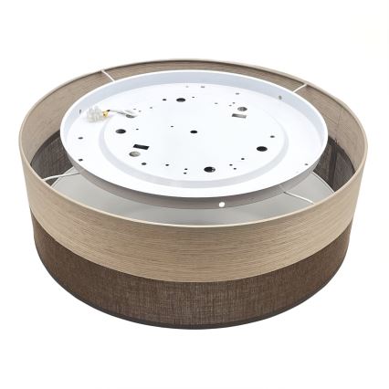 LED lubinis šviestuvas SIRJA WOOD LED/36W/230V diametras 45 cm ruda/ąžuolas