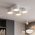 LED lubinis šviestuvas SPACE 4xGX53/15W/230V baltas