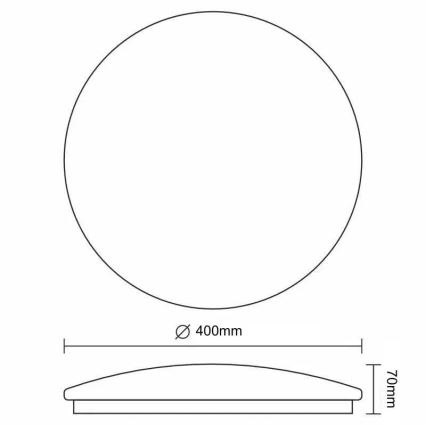 LED Pritemdomas lubinis šviestuvas STAR LED/36W/230V 3000-6500K + nuotolinio valdymo pultas