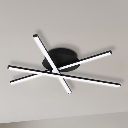 LED lubinis šviestuvas STICK LED/12W/230V juodas