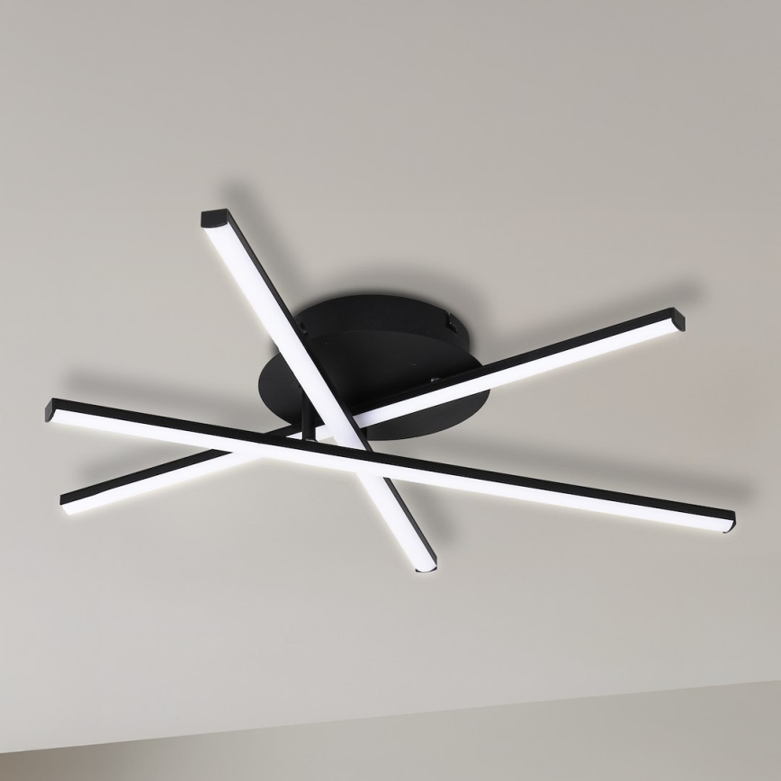 LED lubinis šviestuvas STICK LED/12W/230V juodas