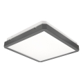 LED lubinis šviestuvas su judesio ir sutemų jutikliu RAVA LED/38W/230V 4000K 41x41 cm antracitas