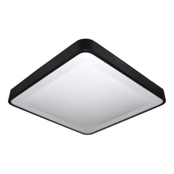 LED lubinis šviestuvas su judesio ir sutemų jutikliu WILTON LED/24W/230V 4000K 33x33 cm juodas