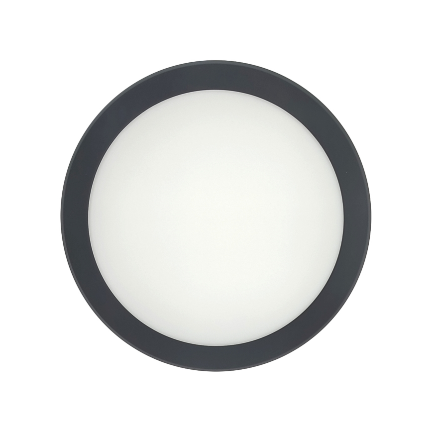 LED lubų šviestuvas su judesio jutikliu LED/20W/230V 3000/4000/6500K skersmuo 230 cm IP54 antracitas