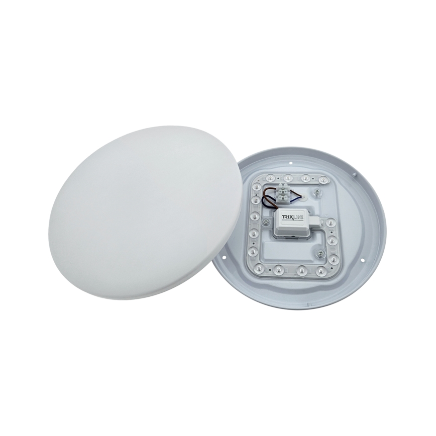 LED lubinis šviestuvas su judesio jutikliu LENA LED/12W/230V Ø 25,7 cm baltas