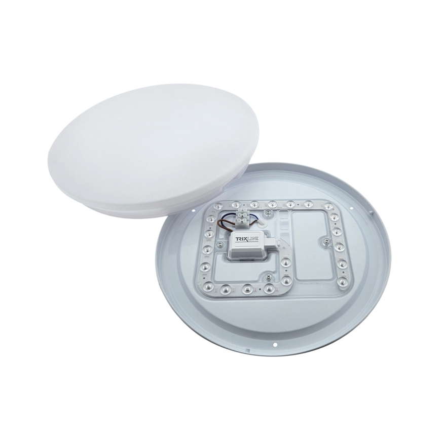 LED lubinis šviestuvas su judesio jutikliu LENA LED/18W/230V, skersmuo 32,5 cm, baltas