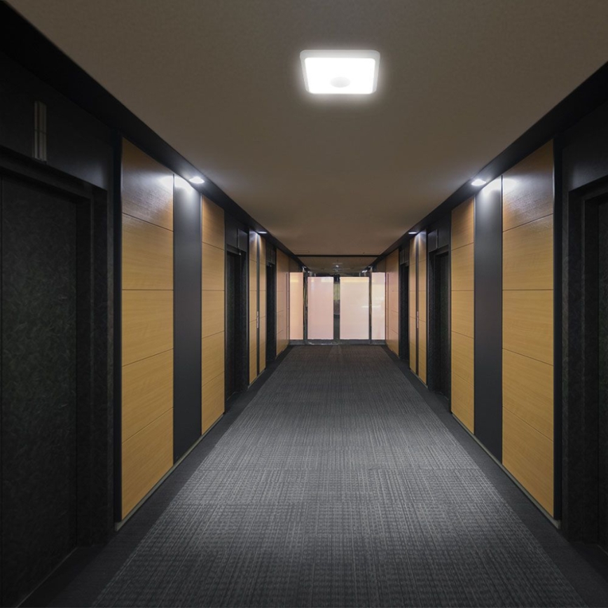 LED lubinis šviestuvas su jutikliu SAMSUNG CHIP LED/12W/230V 3000/4000/6000K balta