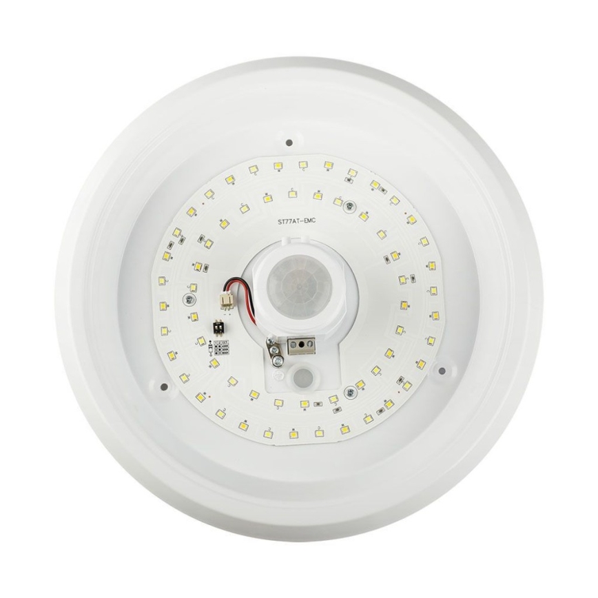 LED lubinis šviestuvas su jutikliu SAMSUNG CHIP LED/12W/230V 3000/4000/6000K diametras 29 cm balta