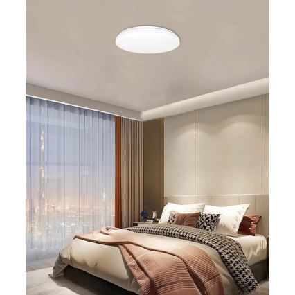 LED lubinis šviestuvas Su motion ir dusk jutiklis LED/24W/230V 4000K diametras 32,5 cm balta