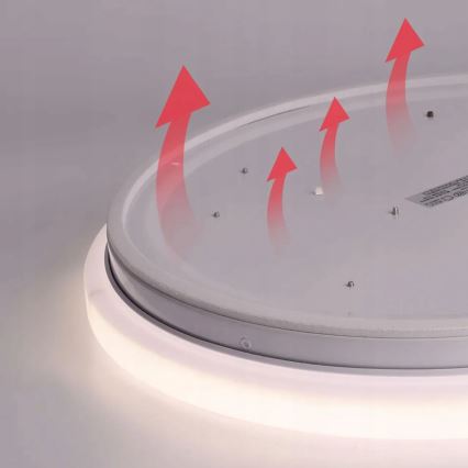 LED lubinis šviestuvas Su motion ir dusk jutiklis LED/24W/230V 4000K diametras 32,5 cm balta
